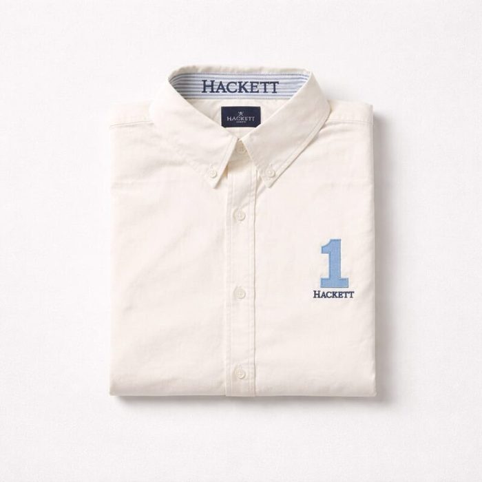 Men’s Premium Heritage Oxford Long Sleeve Shirt – White — image 1