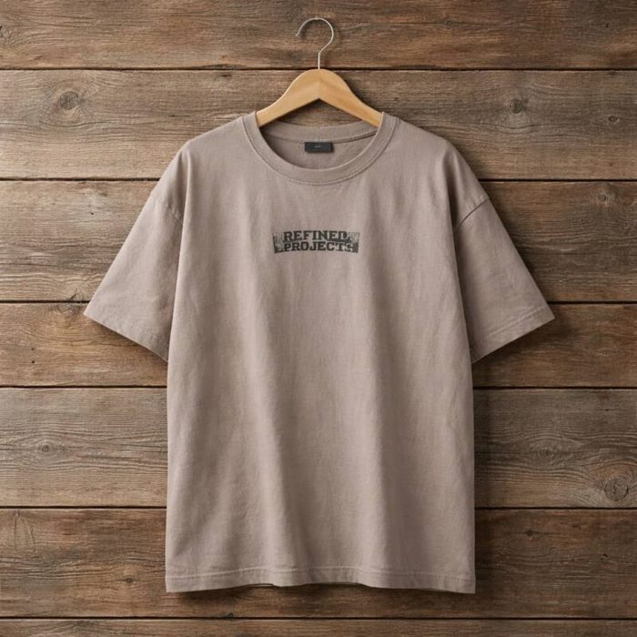 Men’s Pigment Dyed Graphic Crew Neck T-Shirt – Asphalt — image 1