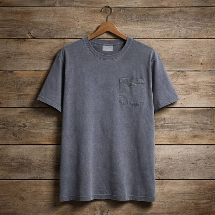 Men’s Premium Crew Neck Pocket T-Shirt – Shadow Grey — image 1