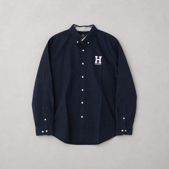 Men’s Premium Heritage Oxford Long Sleeve Shirt – Navy Blue