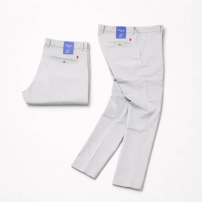 Men’s Premium Regular Fit Cotton Chino Pants – Light  Grey — image 1