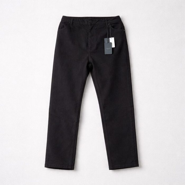 Mens Regular Fit Comfort Stretch Jeans Charcoal Black