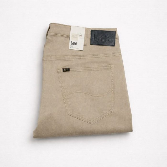 Lee Men’s Regular Fit Stretch Denim Jeans – Beige — image 1