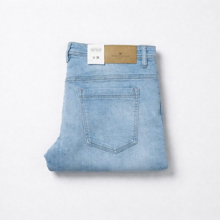 Tom Tailor Men’s Regular Fit Stretch Denim Jeans – Light Blue — image 3