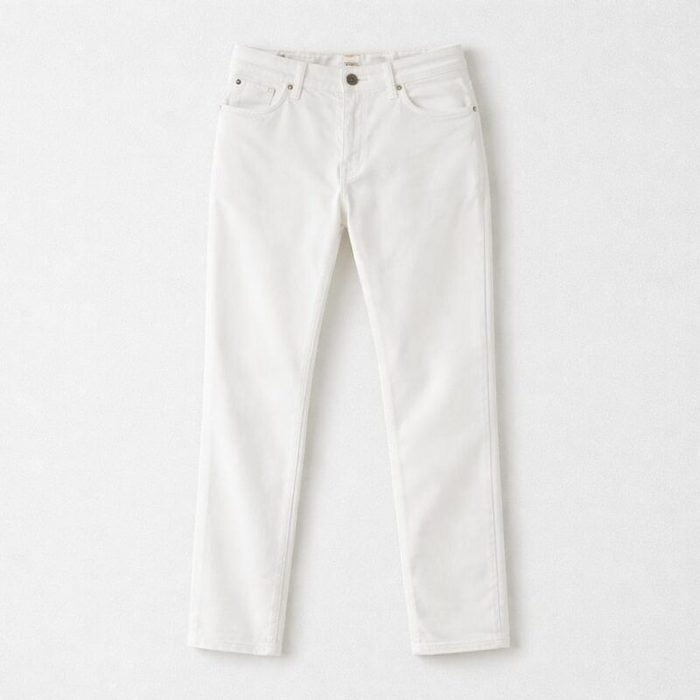 Men’s Regular Fit Stretch Denim Jeans – Off White — image 3