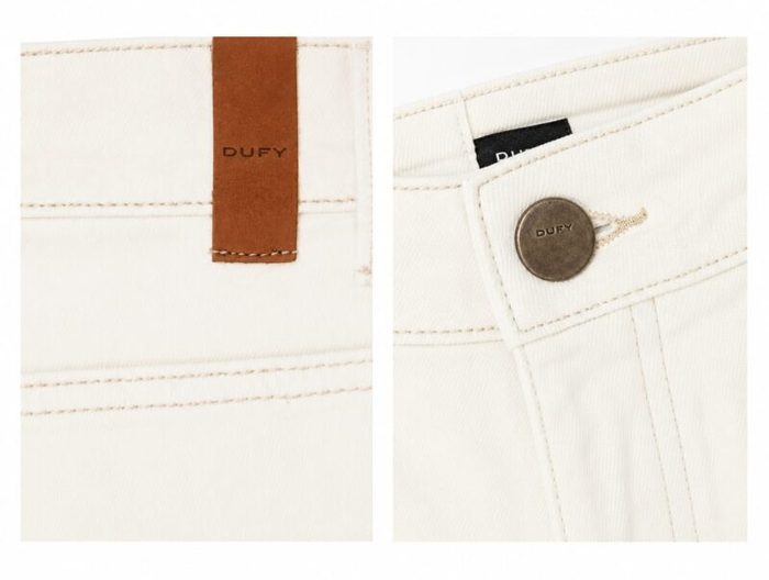 Men’s Regular Fit Stretch Denim Jeans – Off White — image 4