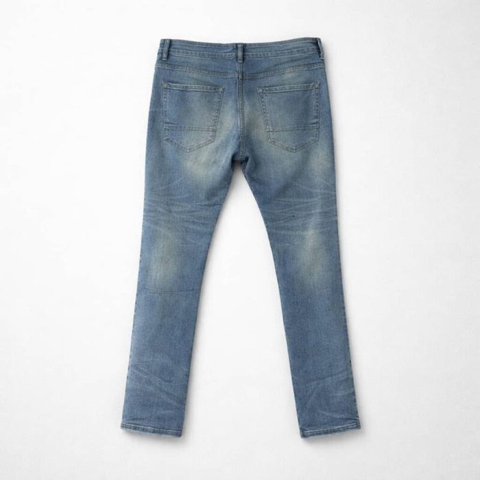 Mens Ripped Denim Light Blue Jean