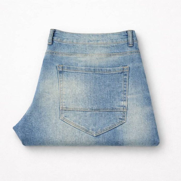 Mens Ripped Denim Light Blue Jean