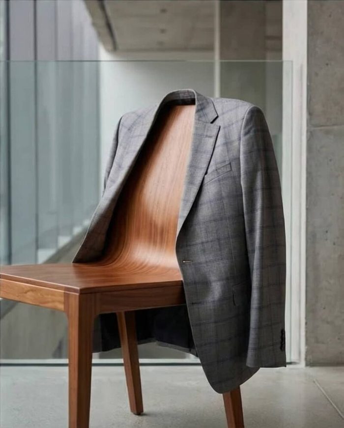 Men’s Single Breasted Double Vent Italian Standard Blazer — image 3