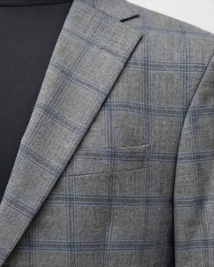 Men’s Single Breasted Double Vent Italian Standard Blazer — image 4