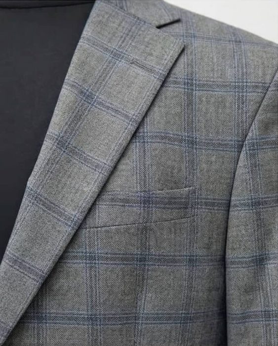 Mens Single Breasted Double Vent Italian Standard Blazer