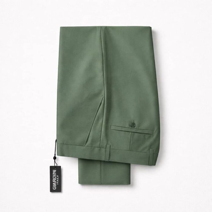 Men’s Slim Fit Formal Dress Pant Trouser – Olive Green