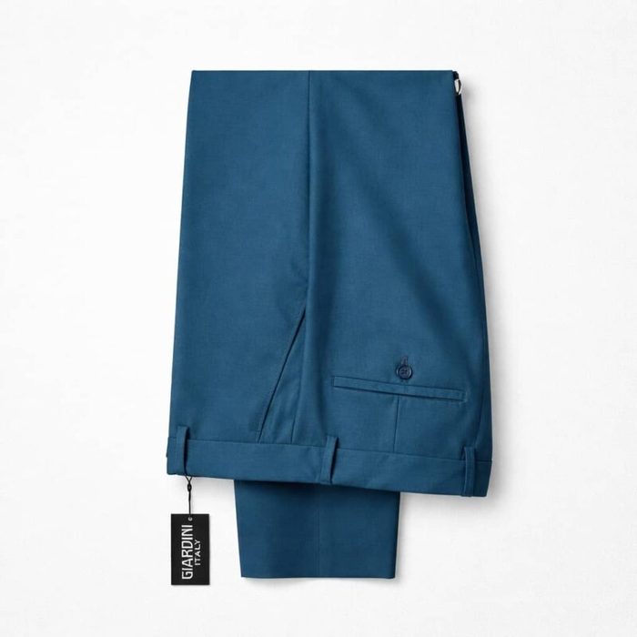 Men’s Slim Fit Formal Dress Pant Trouser – Teal Blue — image 1