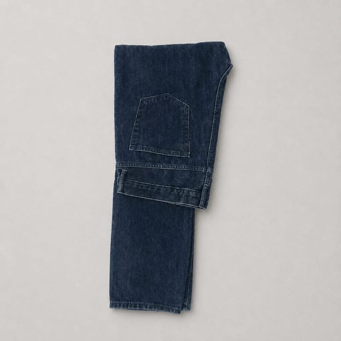 Men’s Straight Fit Stretch Jeans – Dark Wash Blue — image 1