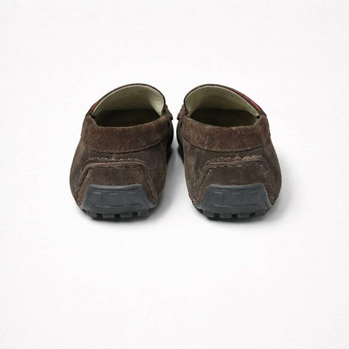 Men’s Suede Slip-On Penny Loafers – Brown — image 3