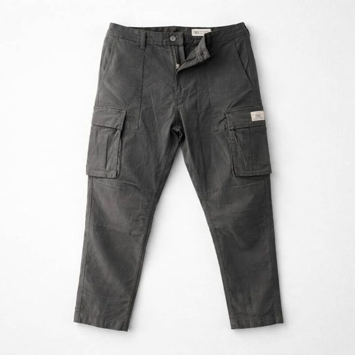 Men’s Urban Tactical Loose-Fit Cargo Pants – Grey — image 1