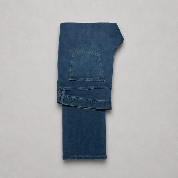 Pacific Fashion Men’s Straight Fit Jeans – Medium Blue — image 1