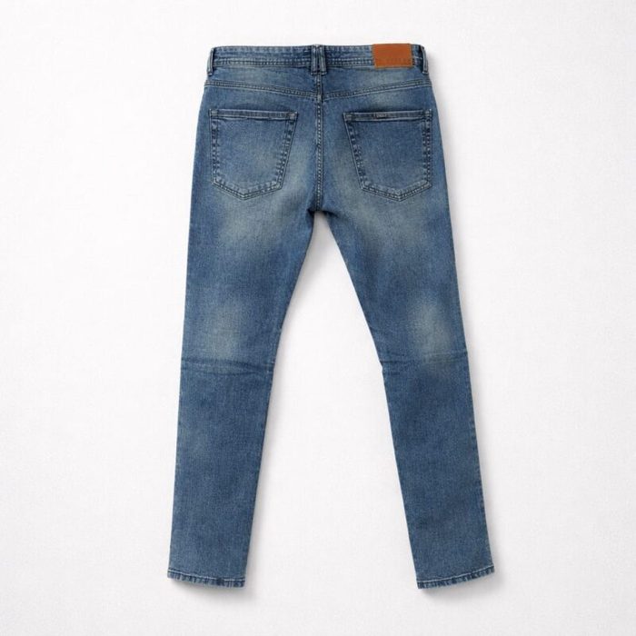 SMOG Original Men’s Slim Straight Jeans – Vintage Blue Wash — image 3