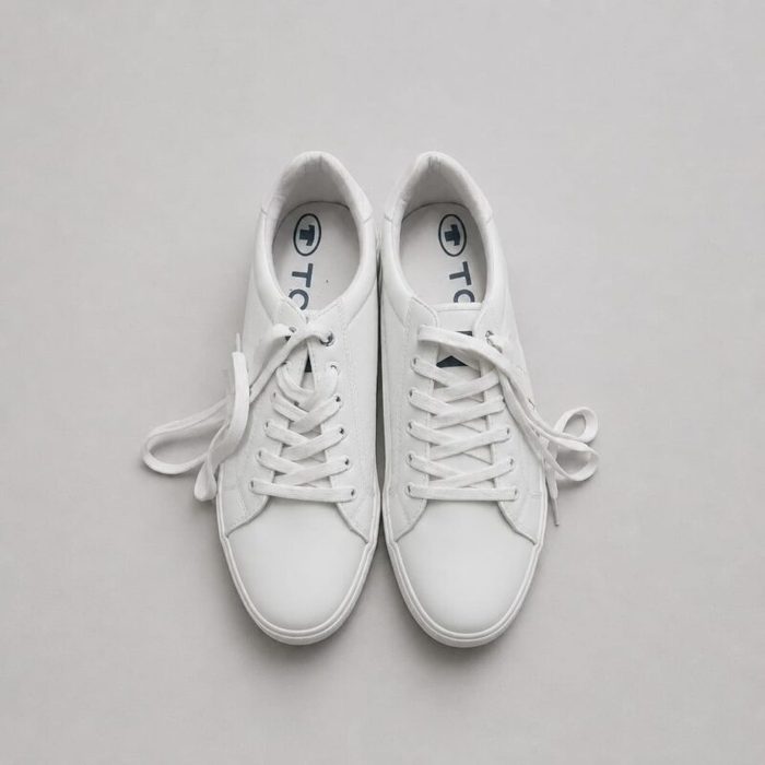 Tom Tailor Men’s Classic Low-Top Lace-up Sneakers – White