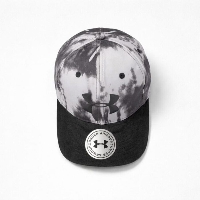 Under Armour Mens Adjustable Baseball Cap Black Grey Tie Die
